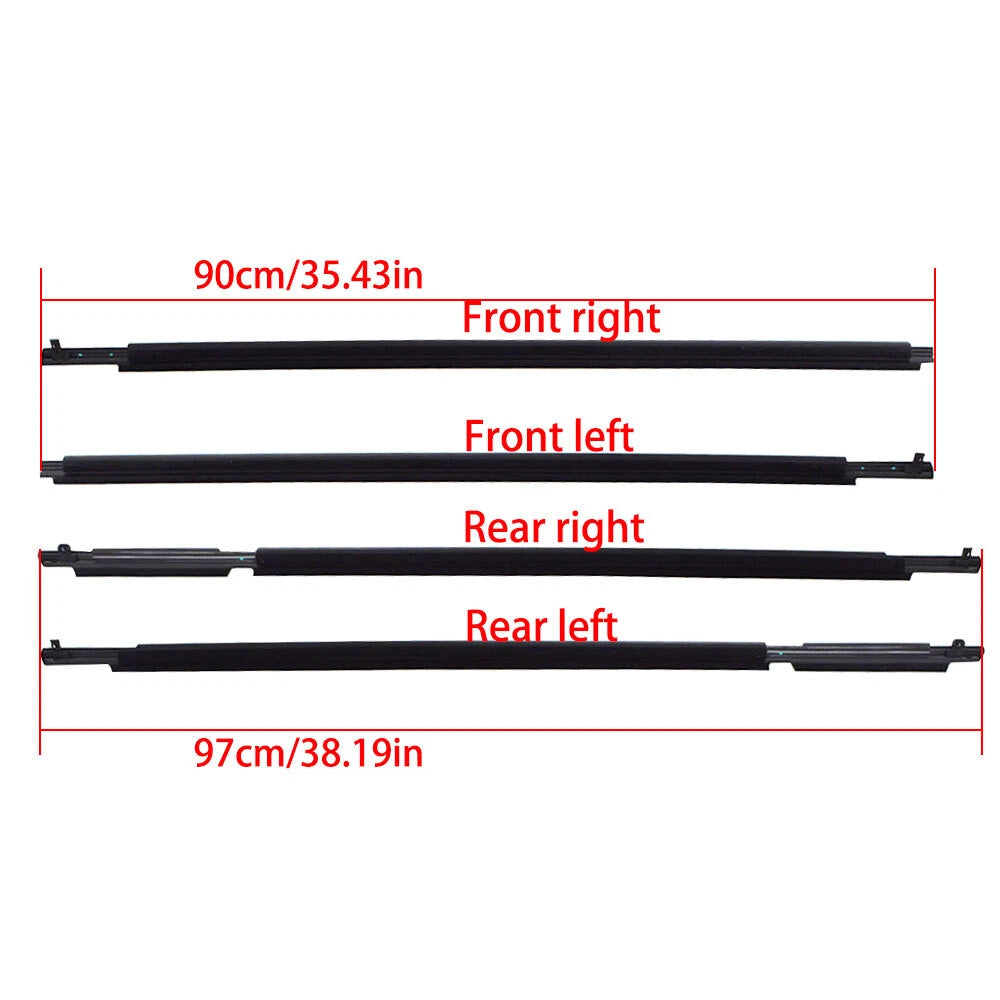 Window Weatherstrip Moulding Trim Seal for Toyota RAV4 (2009–2012)