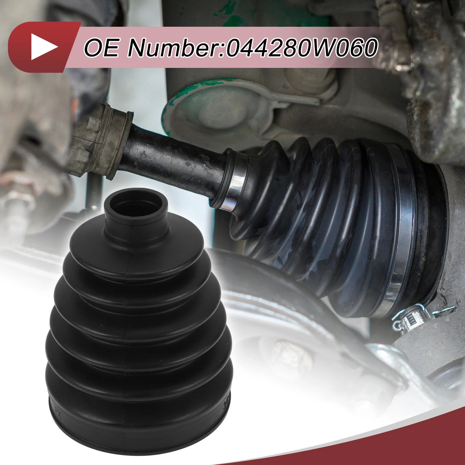 Outer CV Joint Boot Kit with Clamps for Toyota Sienna (2011–2015) No.044280W060
