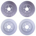 Hella Brake Rotors Kit 320mm Front 295mm Rear for Mercedes W242 CLA250 C117 GLA250 (2013–2020)
