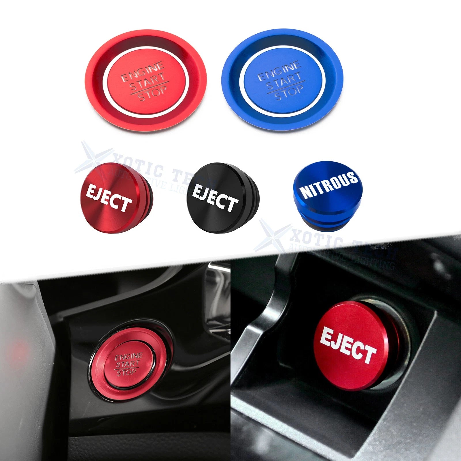 Engine Start & Cigarette Lighter Eject Button Trim for Honda Civic (2022–2025)