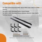 Side Steps Nerf Bars for Silverado 1500 Crew Cab (2019–2026)
