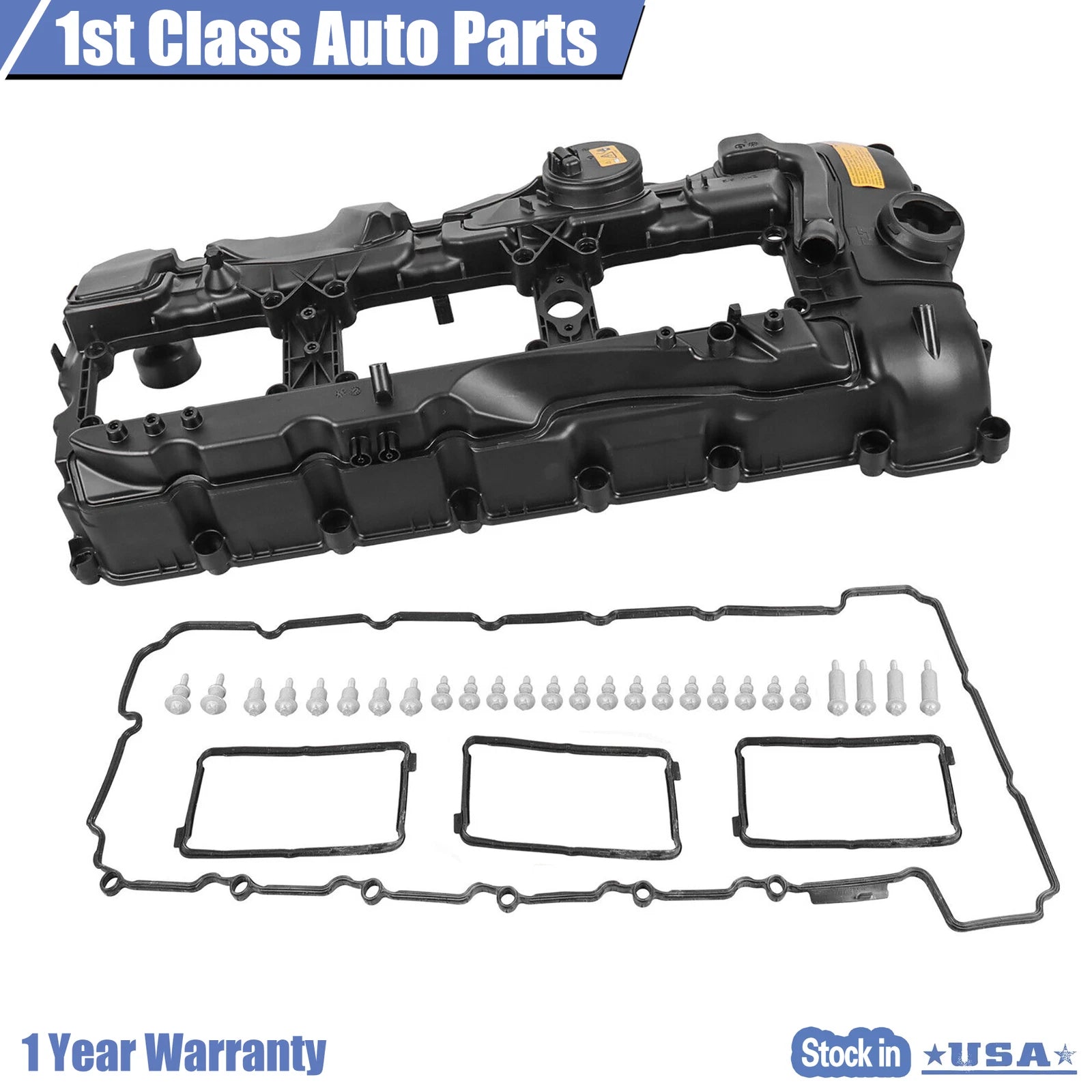 Engine Valve Cover with Gasket for BMW 335i 640i 740i X3 X5 X6 135i (2007–2019)