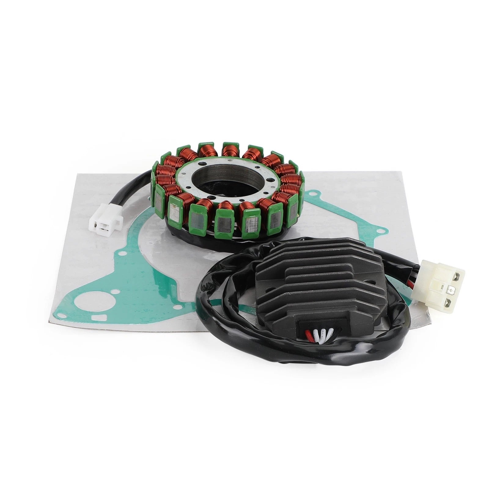 Magneto Stator, Voltage Rectifier, Gasket for Yamaha XVS650, XVS400 (2000–2008)