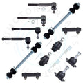 Set of 12 Front Ball Joints Sway Bars Tie Rod Ends for GMC Yukon K1500 (1992–1999)