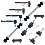 Set of 12 Front Ball Joints Sway Bars Tie Rod Ends for GMC Yukon K1500 (1992–1999)