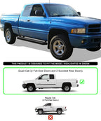 iBoard Stainless Steel 6" Side Steps for Dodge Ram 1500/2500/3500 (1994-2001)