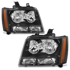 Headlight Assembly for Chevrolet Tahoe Avalanche (2007–2014) Carbon Fiber Pattern