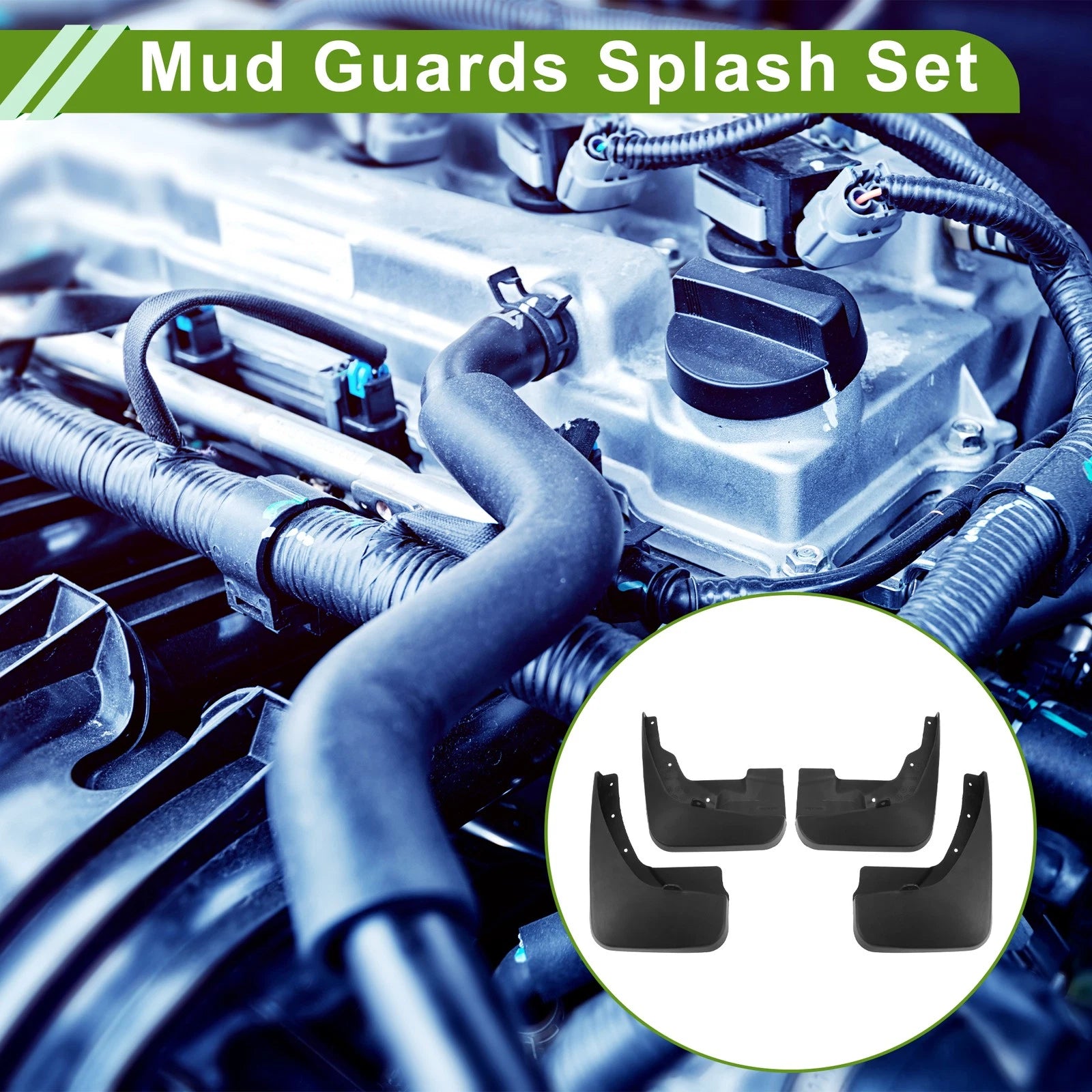 Set of 4 Mud Flaps Splash Guards for Dodge Journey (2007–2021)
