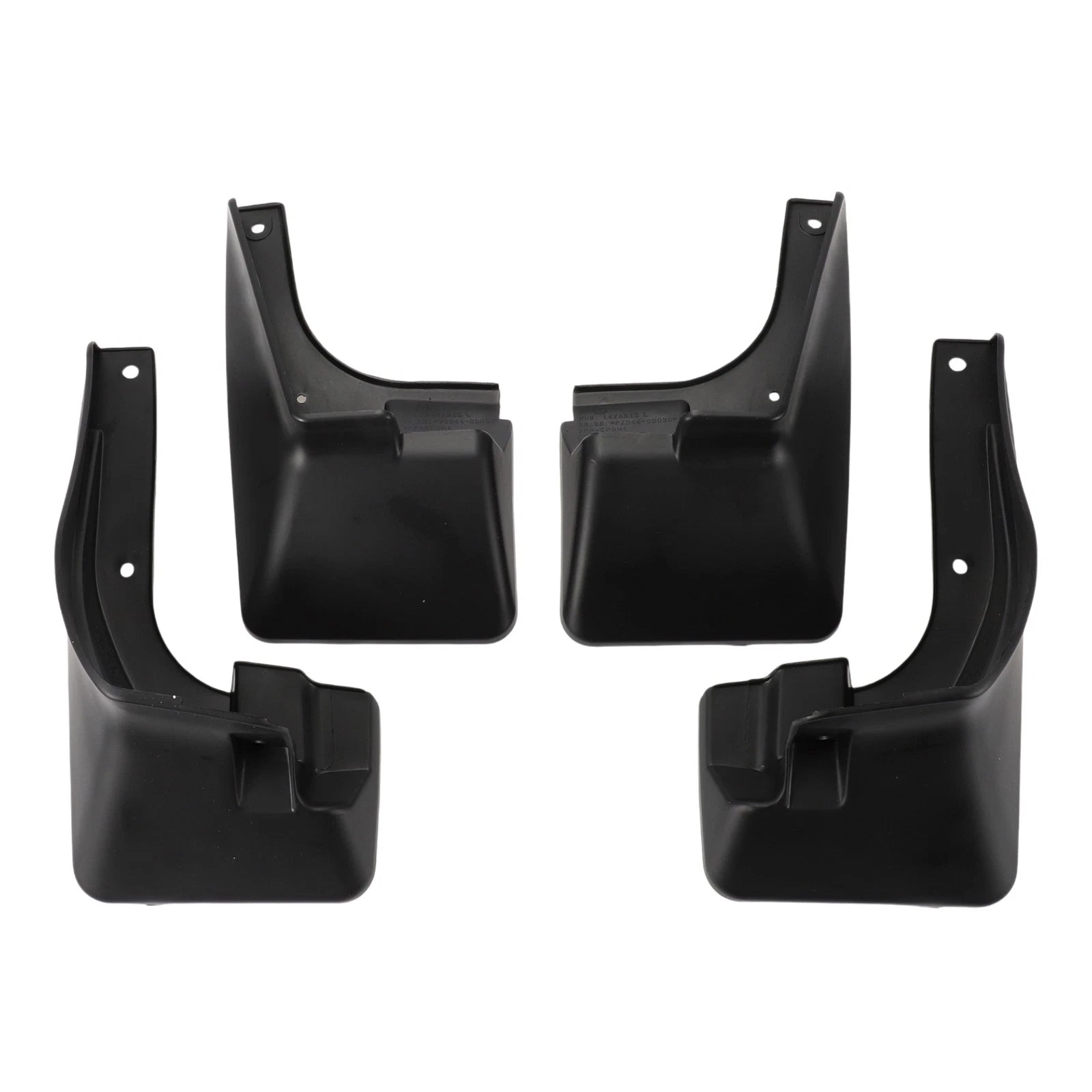 Mud Flaps Splash Guards Set of 4 for Toyota Vios (2017–2019)