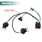 2X Headlight Wiring Harness for Chevrolet Silverado GMC 2007–2013 25962806
