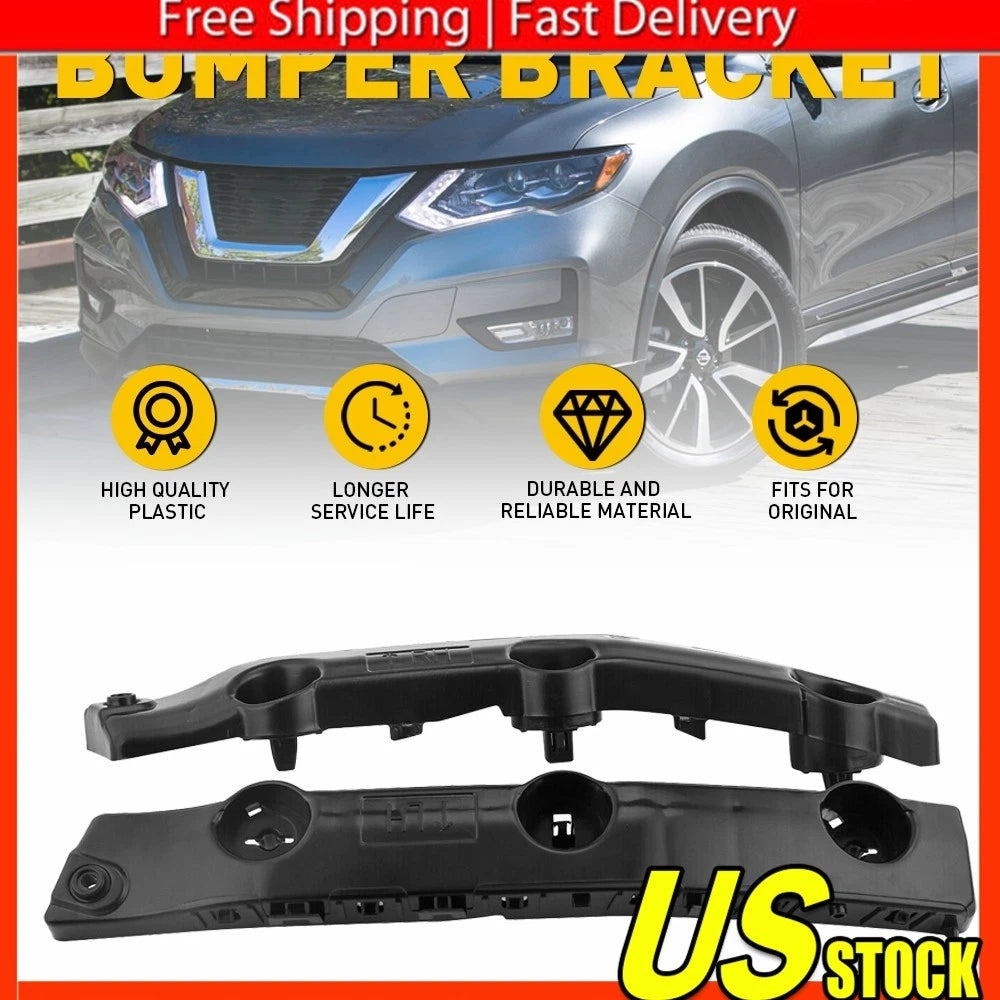 Set of 2 Bumper Bracket Supports for Nissan Rogue (2014â2019)