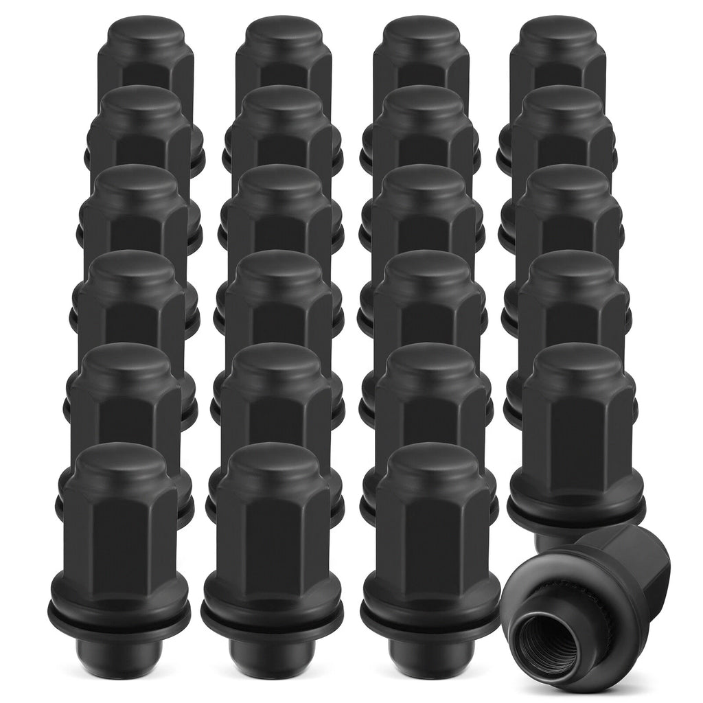 24pcs 1.85" Xtra Tall Black Lug Nuts for Toyota 4Runner Tacoma