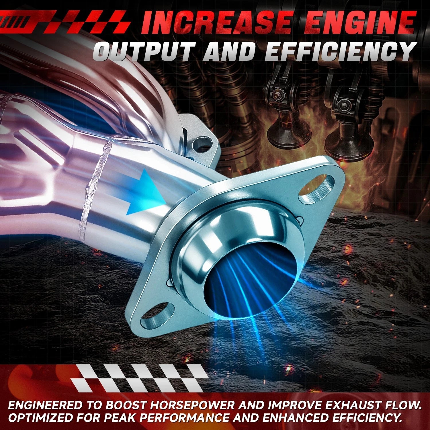Shorty Exhaust Manifold Headers for Dodge Ram 1500-3500 (1994–2003)
