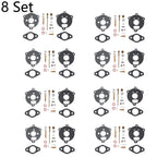 Set of 8 Carburetor Repair Kits for Briggs & Stratton (394693, 291763, 295938)