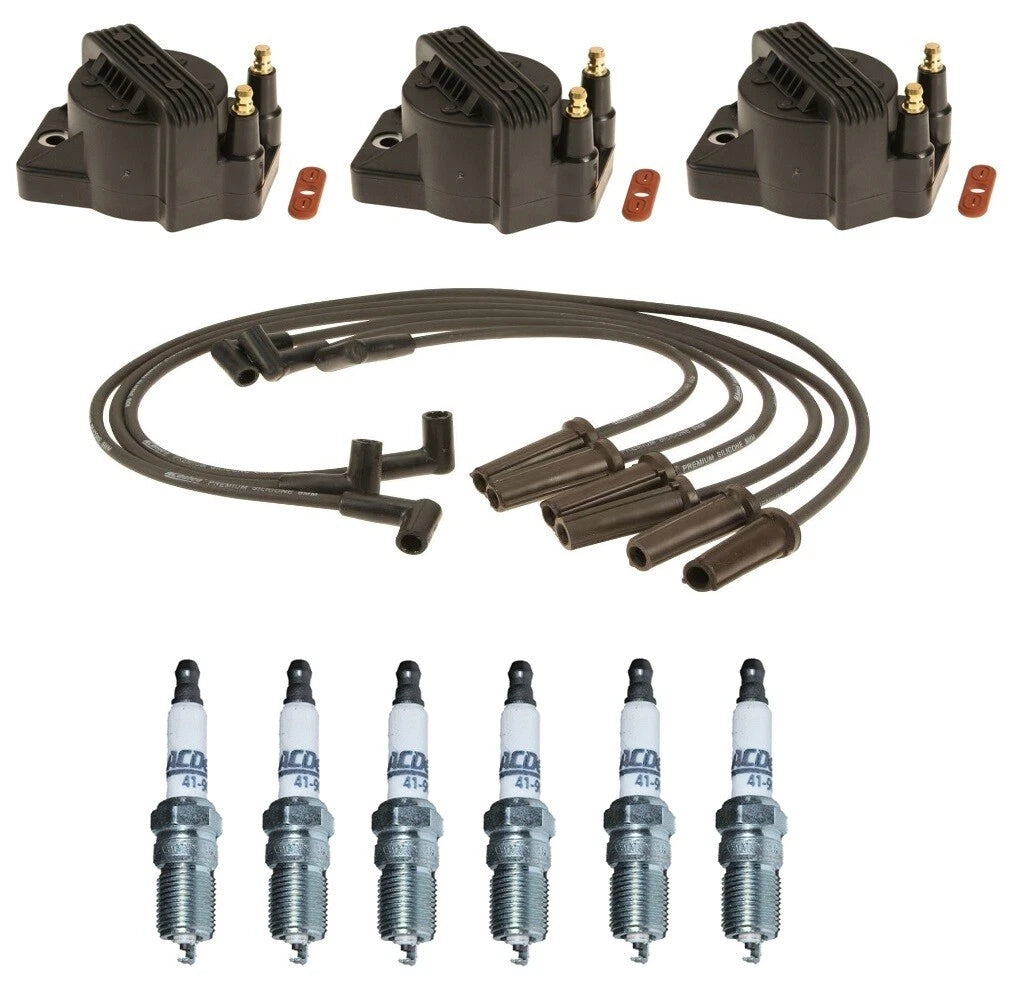 Ignition Wires & Coils Set with 6 Spark Plugs for Chevy Oldsmobile V6 (1995–2005)