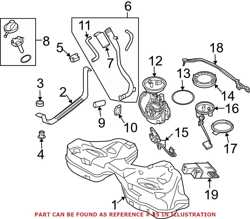 Fuel Tank Sending Unit for BMW (OEM 16117183795)