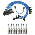 NGK Wire Set & Denso 8 Iridium Spark Plugs Kit for E-Series F-Series V8