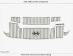 EVA Foam Pads for Sunseeker Camargue 51 (1996) Swim Platform Cockpit Mat