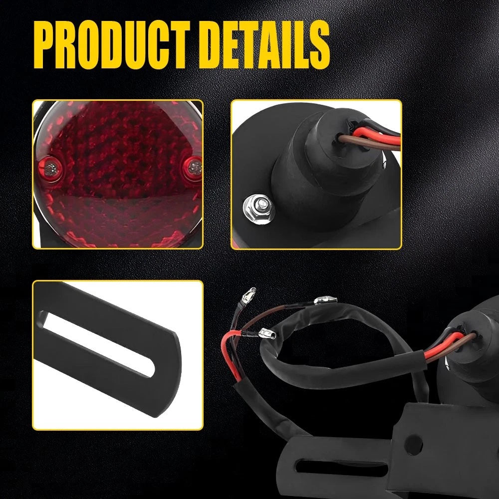 Red LED Running DRL Rear Brake Stop Tail Light for Universal Motorcycle