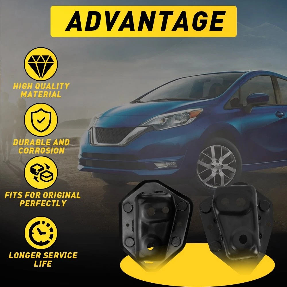 Set of 2 Bumper Reinforcement Brackets for Nissan Versa Note (2014–2019)