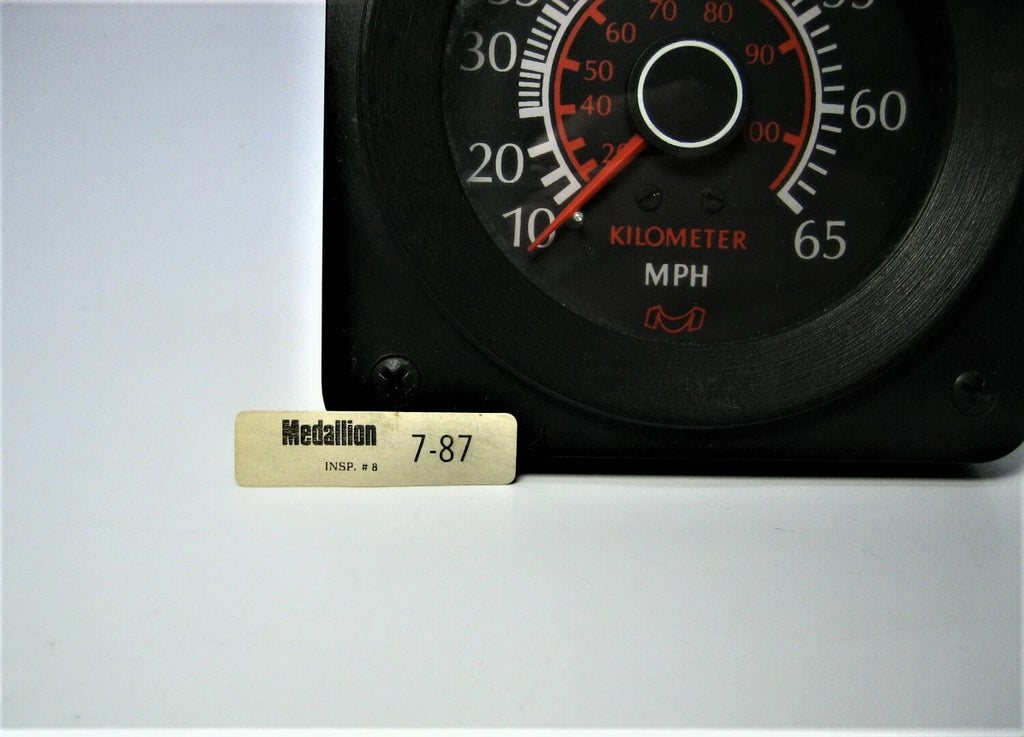 Medallion A-4522 Square 4" Black Face 0-65 MPH Gauge for