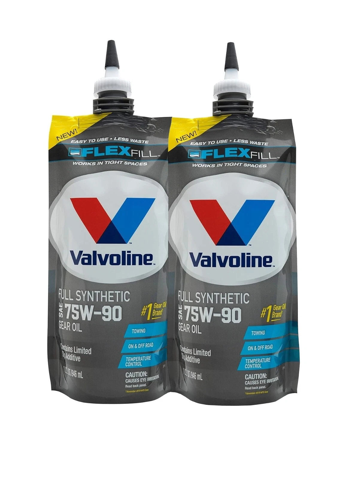 2X Valvoline FlexFill Full Synthetic 75W-90 Gear Oil for