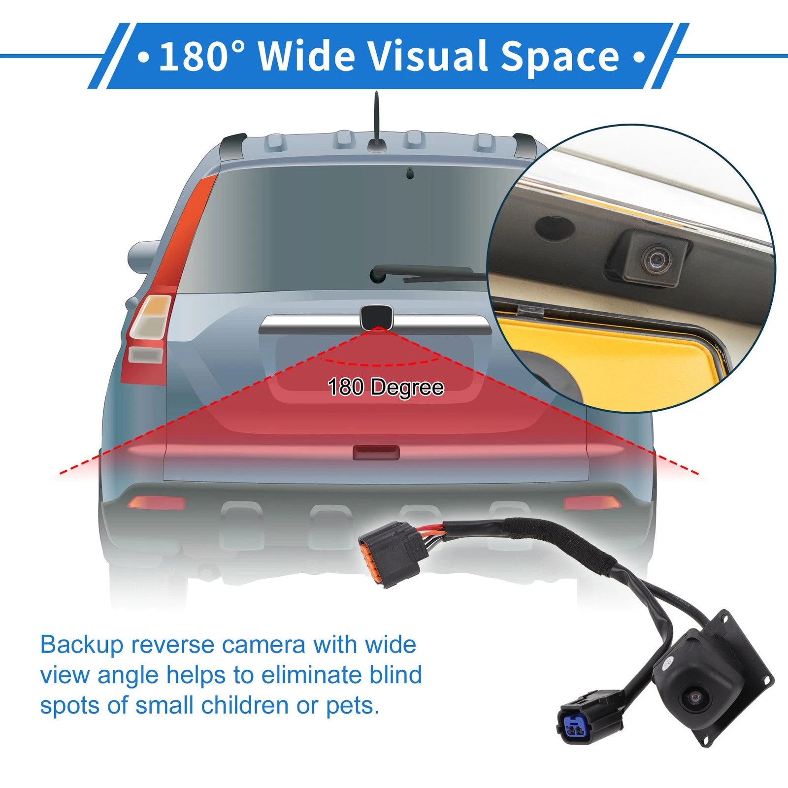 Rear View Camera for Hyundai Genesis Sedan (2015–2016) 120-180°