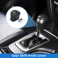 Gear Shift Knob Cover for Nissan Rogue (2021–2024) Black Carbon Fiber Blue