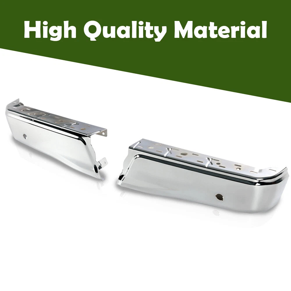 Set of 2 Chrome Rear Bumper Ends for Ford F150 (2015–2020)