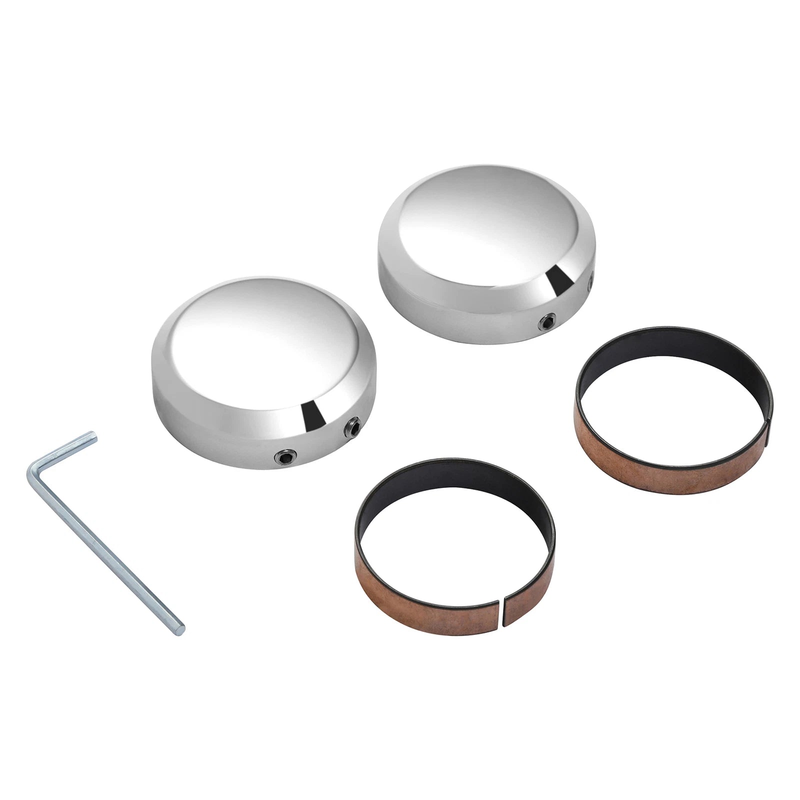 Front Fork Stem Upper Nut Covers for Harley Sportster Dyna (2014–2020)