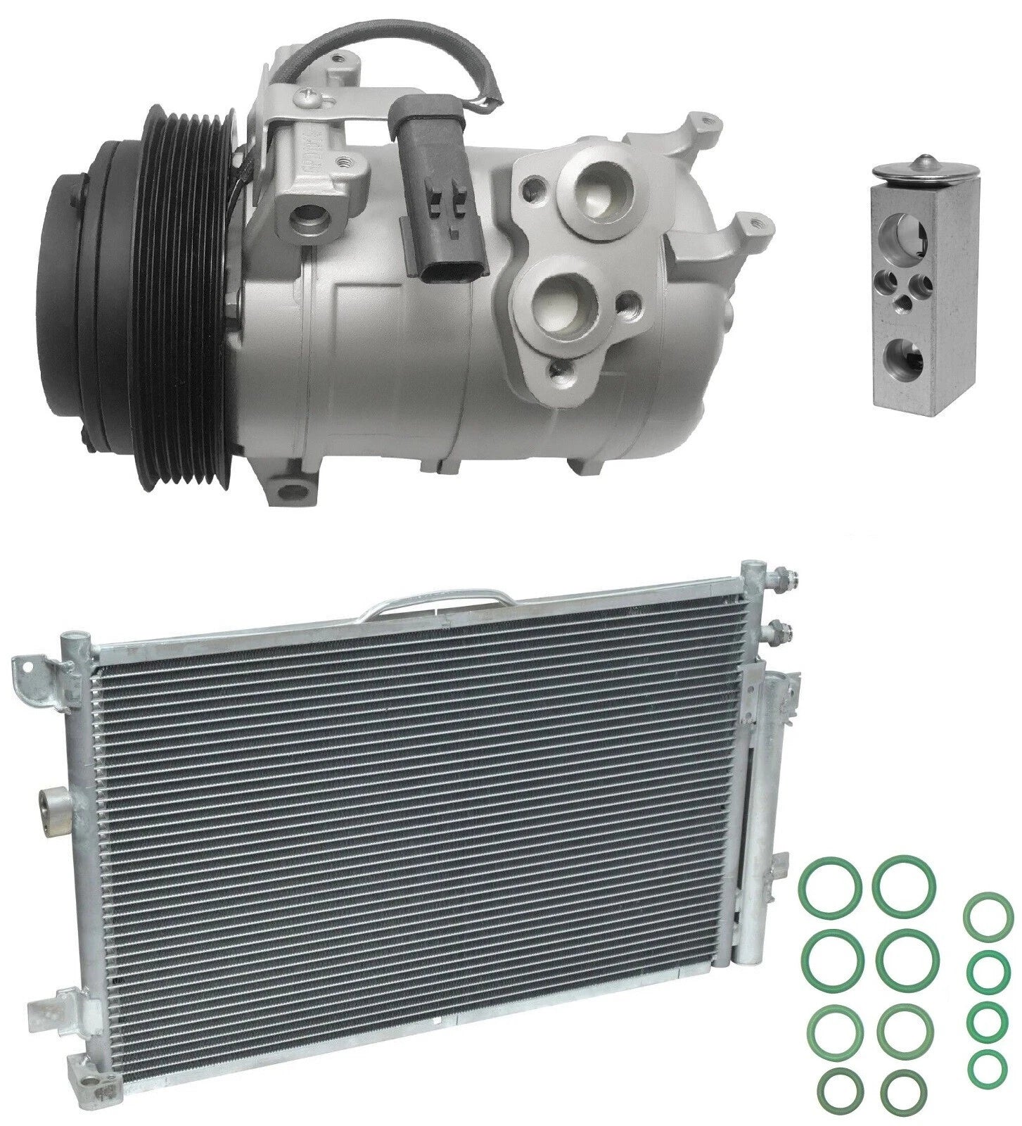 AC Compressor Kit With Condenser for Chrysler Pacifica 4.0L (2007–2008)
