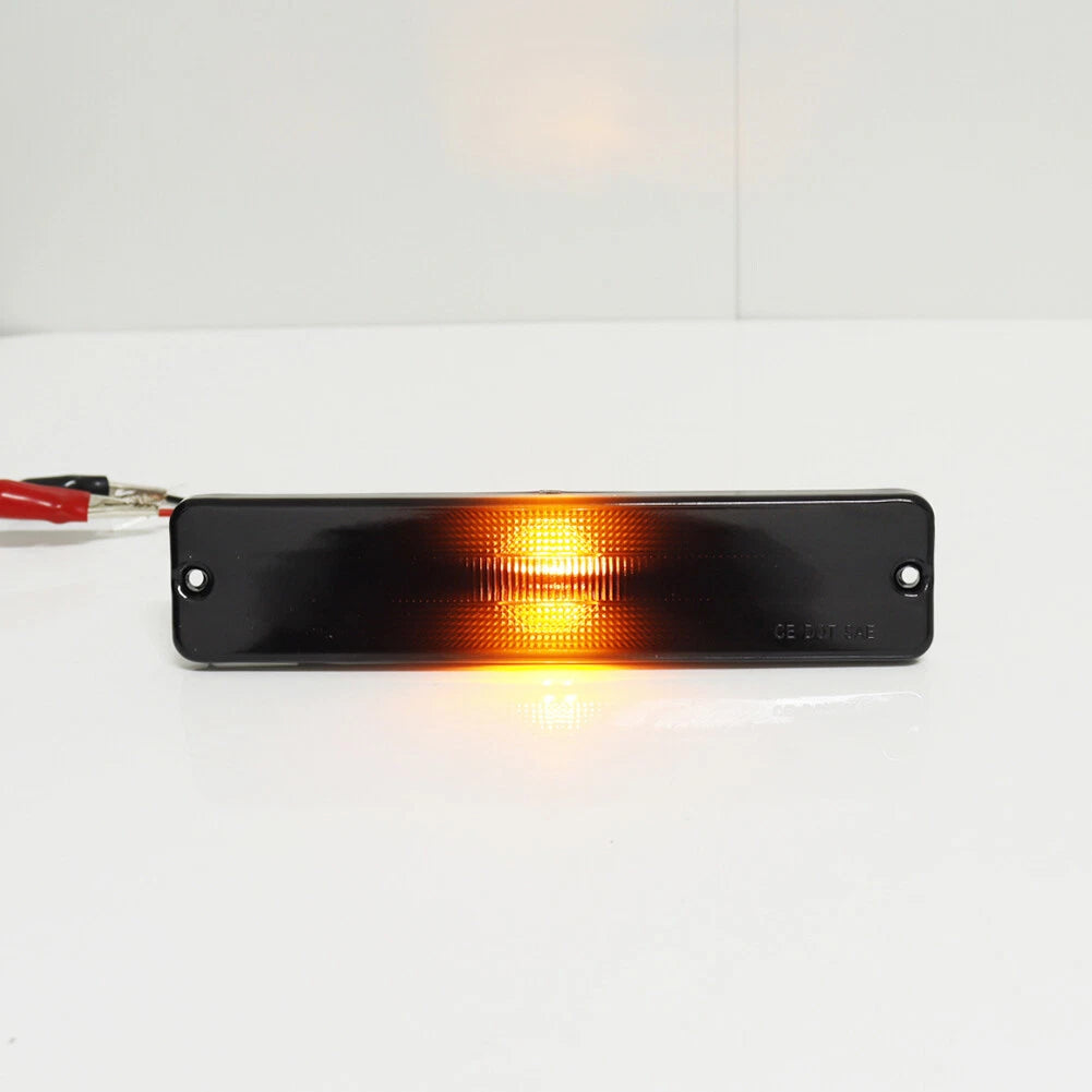Smoked Amber LED Front Fender Side Marker Light for Jeep Wrangler (1987–1995)