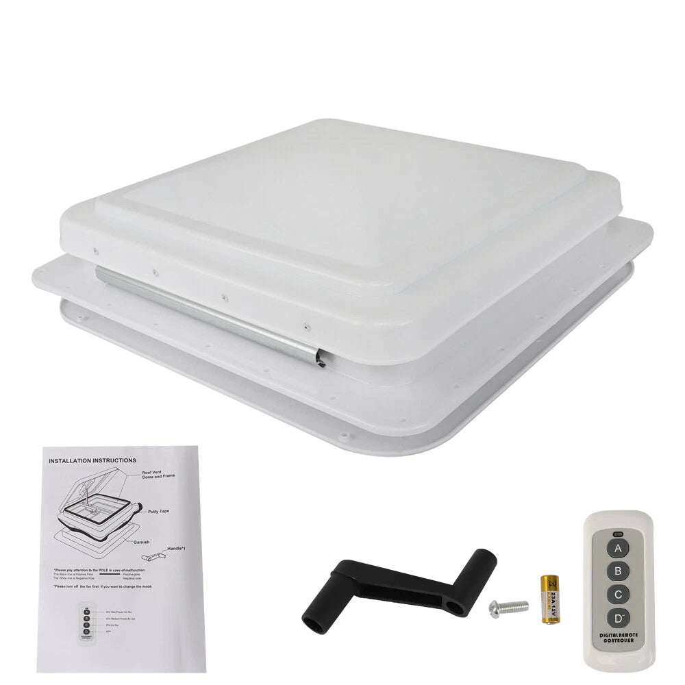 14" Skylight Roof Vent for Caravan Motorhome RV (Remote Control)
