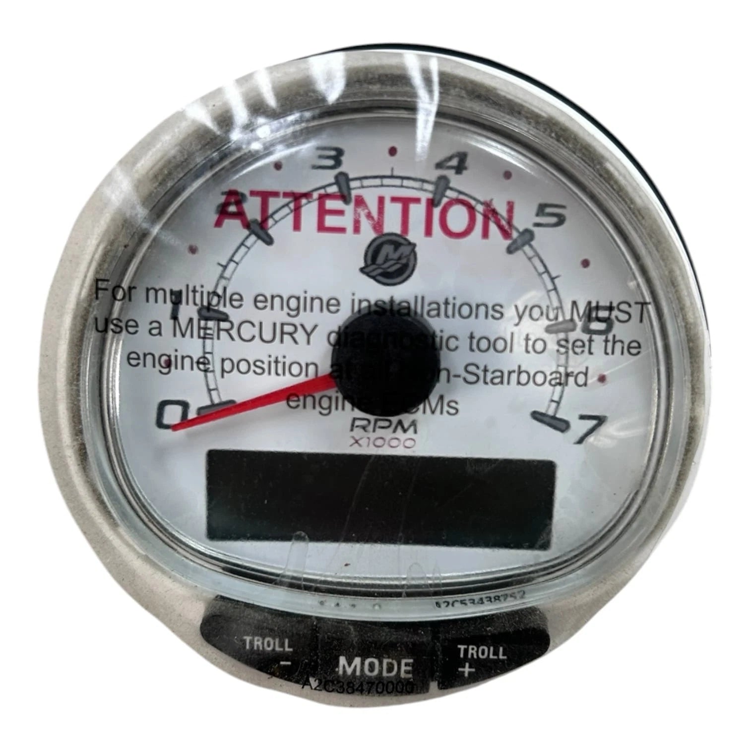 Tachometer Gauge 12V for Mercury SmartCraft SC1000 (8M6003255)