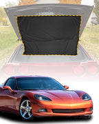Folding Flannel Rear Cargo Window Sun Shade for Chevrolet Corvette C6 (2005–2013)