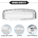 Front Grille Assembly for Dodge Ram 3500 Chrome Silver Tone (2010-2018)