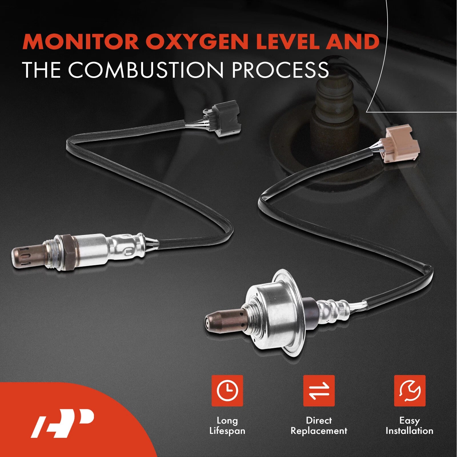 2X O2 Oxygen Sensors for Nissan Altima (2013-2017)