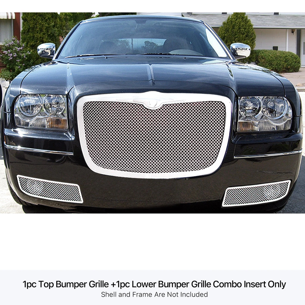 Stainless Steel Chrome Mesh Grille Insert for Chrysler (2005-2010)