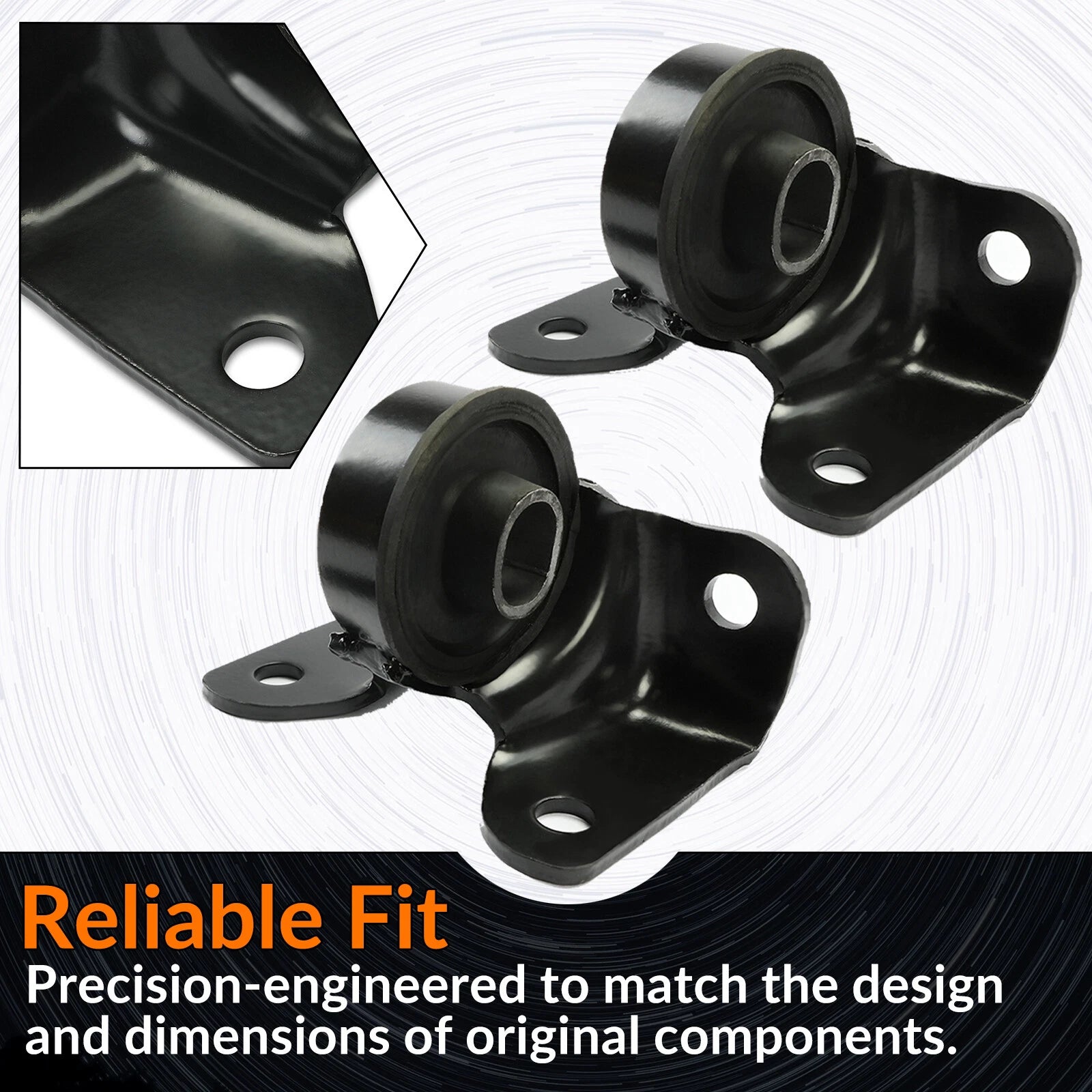 2X Steel Torsion Bar Crossmember Mount for Chevy Silverado GMC (1999–2007)
