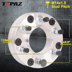 2" Hub Centric Conversion Wheel Adapters for Toyota Tundra (2007–2021)