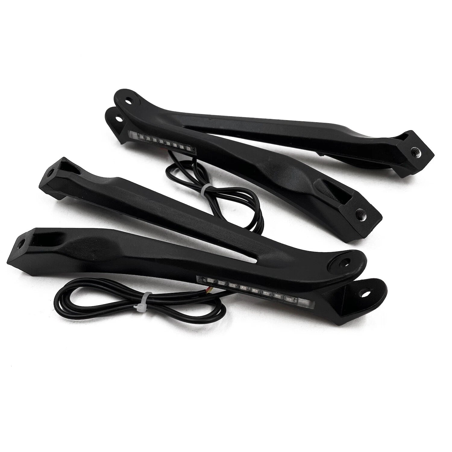 Black Rear Passenger Footpeg Footrest w/ LED Signal for Yamaha YZF R1 (2004–2008)