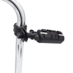 Black Grooved Zombie Wing with 1" 1.25" Foot Peg Clamp for Triumph Rocket 3 (2004–2023)