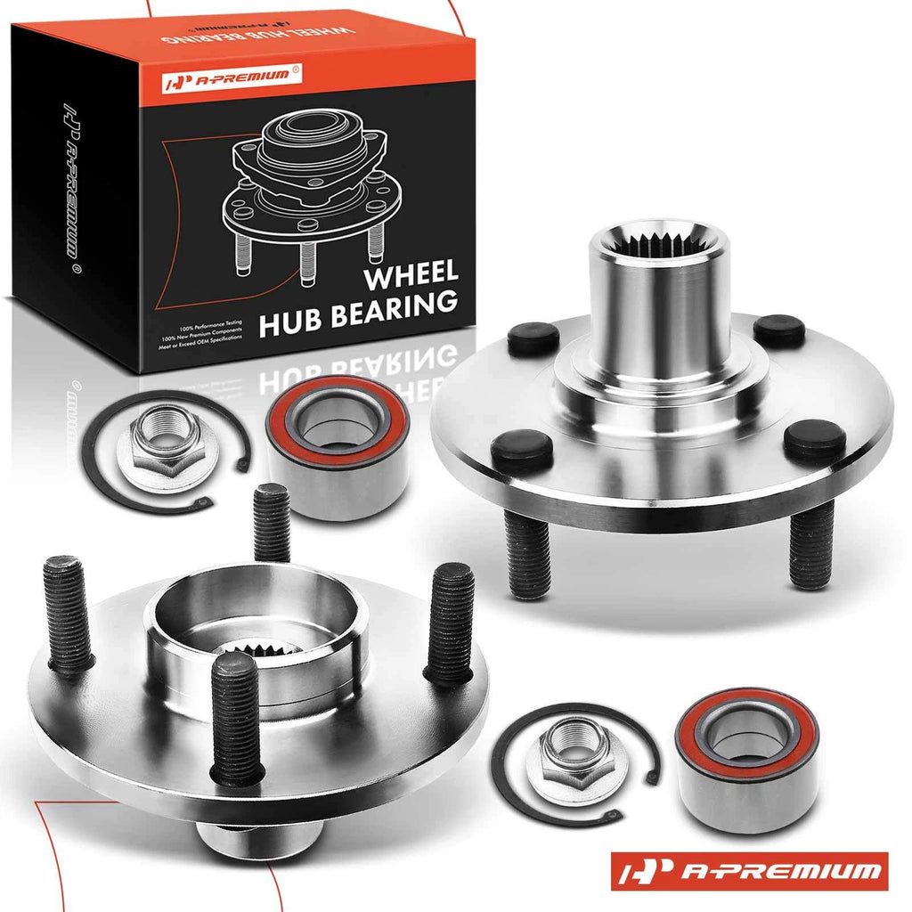 2X Front Wheel Hub & Bearing Assembly for Ford Focus (2000–2011)