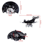 Set of 2 Wheel Hub Steering Knuckles for Toyota Camry (2012–2017)