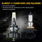 AUXITO LED Headlight Bulbs for 9006 HB4 (6500K, 16000LM)