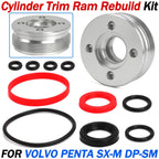 Cylinder Trim Ram Rebuild Kit for Volvo Penta SX-M DP-SM (3857470, 3857471, 3854247)