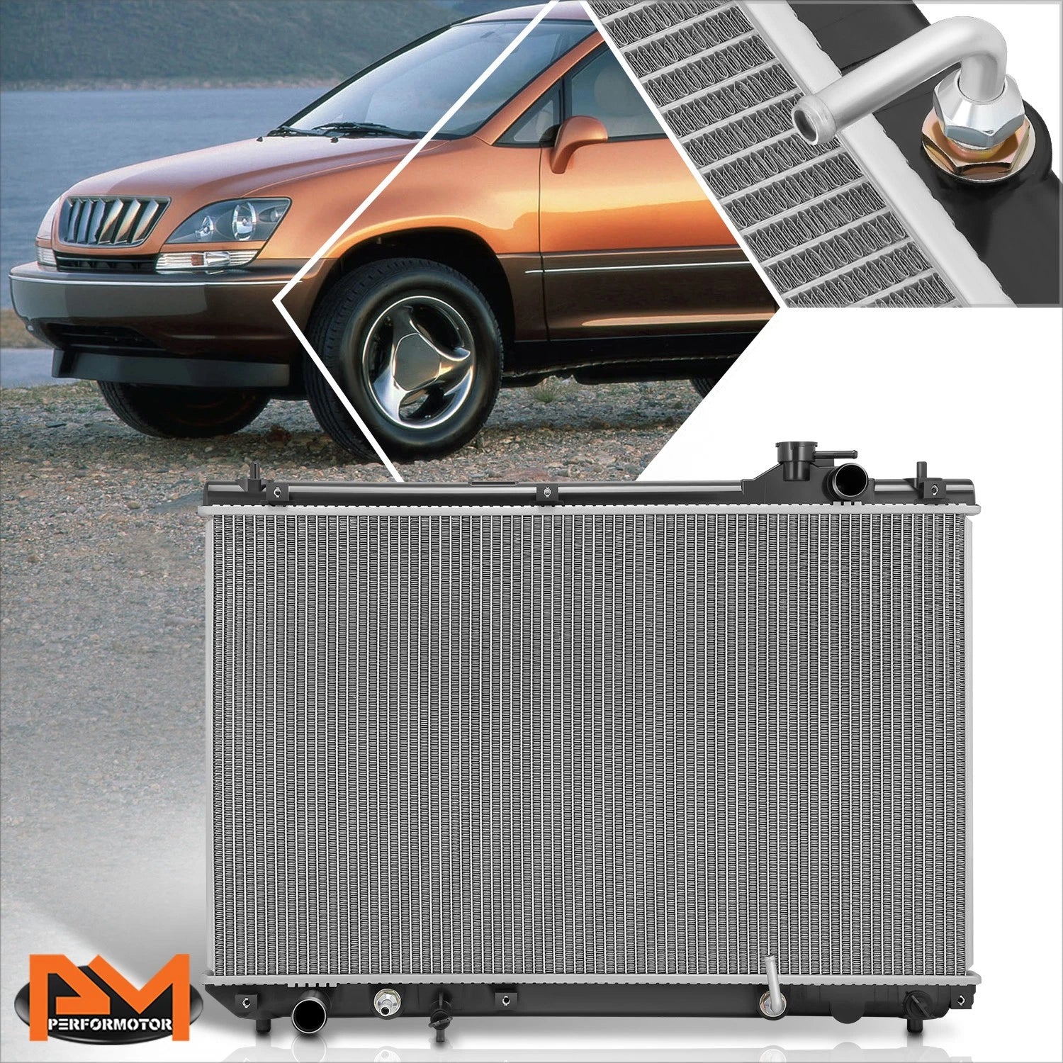 Aluminum Core Replacement Radiator for Lexus RX300 (1999–2003) DPI-2272