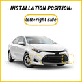 2X Front Bumper Fog Light Lamp Cover Set for Toyota Corolla (2017–2019)