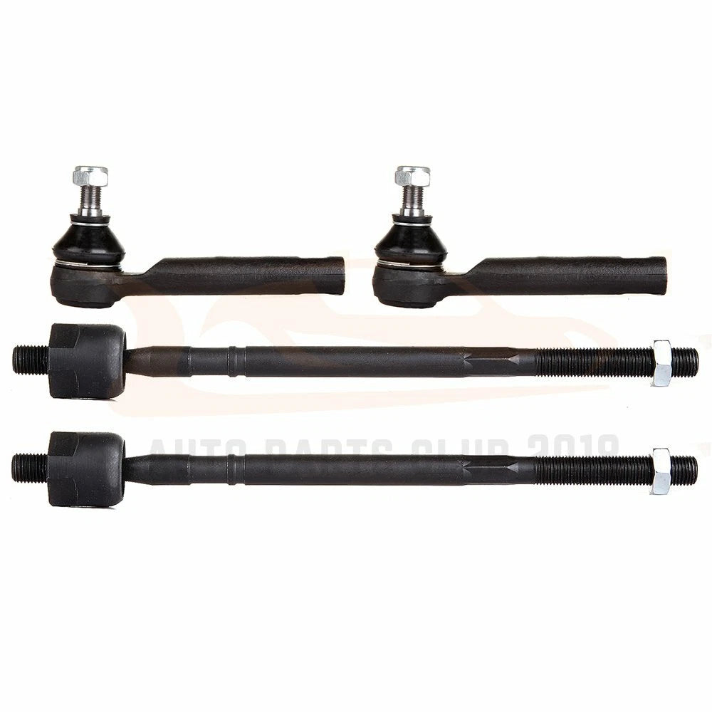 Set of 4 Inner & Outer Tie Rod Ends for Subaru Legacy Outback (1998–2006)