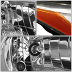 Chrome Housing Amber Corner Projector Headlight for Toyota Highlander (2014–2016)